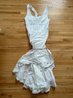CHARO RUIZ IBIZA
Tatyana Tiered-Ruffle
Sleeveless Midi Dress SIZE L.